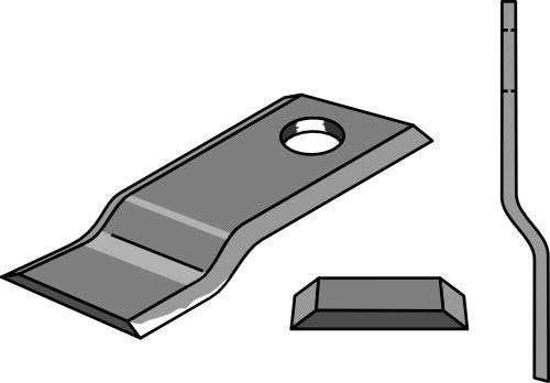 Rotary mower blade 107x47mm