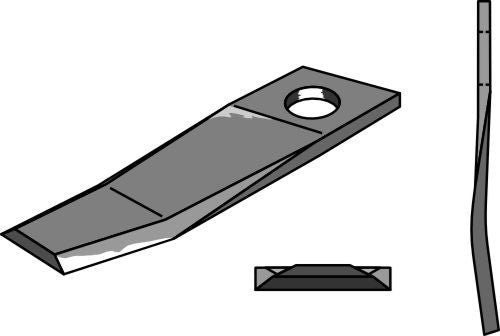 Rotary mower blade 130x45mm