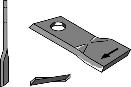 Rotary mower blade 106x49mm