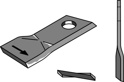 Rotary mower blade 107x49mm