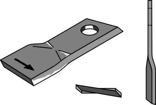 Rotary mower blade 118x49mm