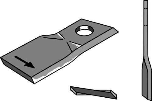 Rotary mower blade 107x49mm