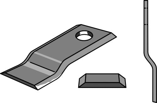 Rotary mower blade 96x40mm