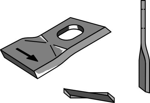Rotary mower blade 92x49mm