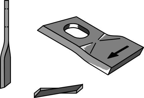 Rotary mower blade 92x49mm