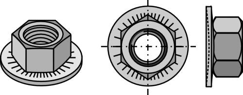 Hexagon nut - M12x1,75