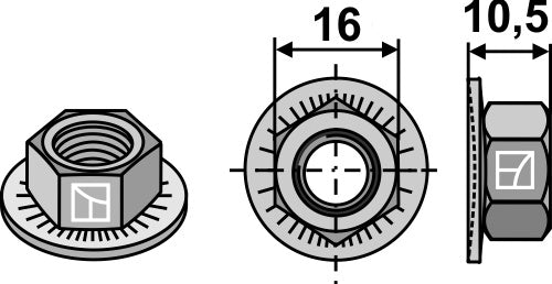 Hexagon nut - M10x1,5