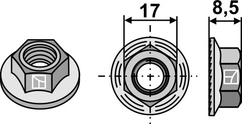 Hexagon nut - M12x1,75