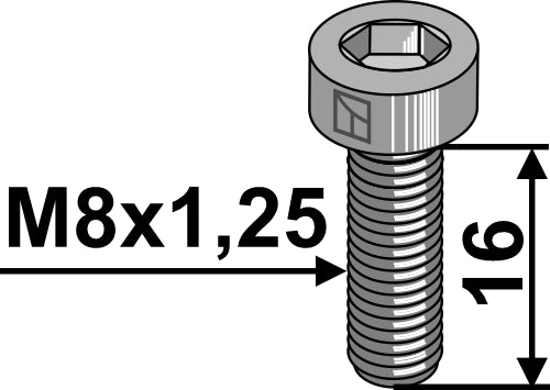 Hexagon socket bolt M8 - 8.8