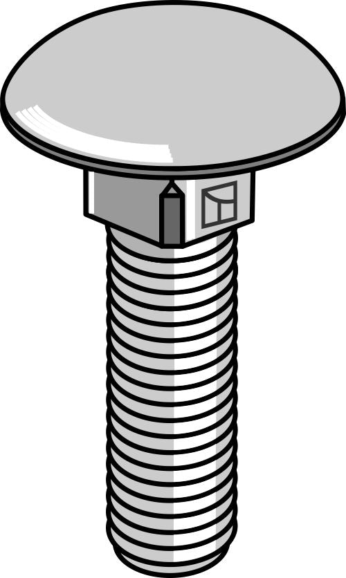 Saucer-head screw M8x1,25x25 - galvanized