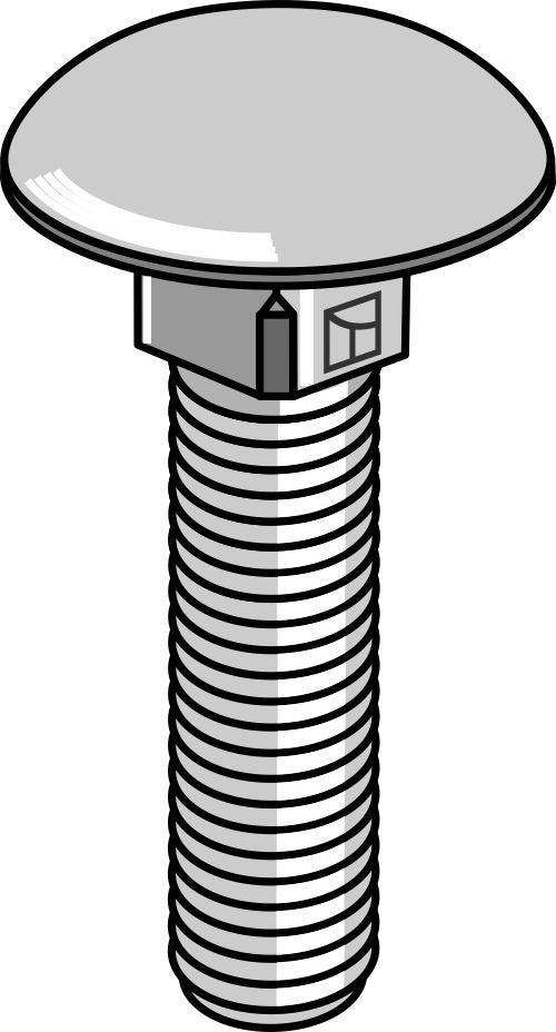 Saucer-head screw M8x1,25x35 - galvanized