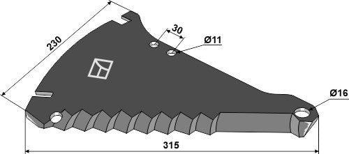 Silage kniveм 315mm