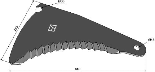 Silage knive 440mm