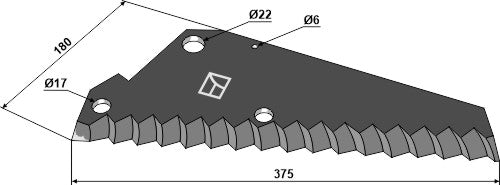 Silage knive 375mm