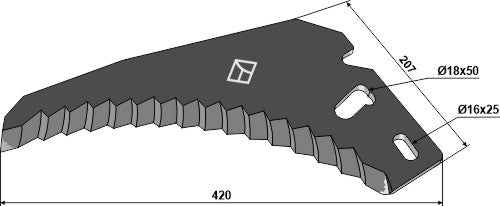 Silage knive 420mm