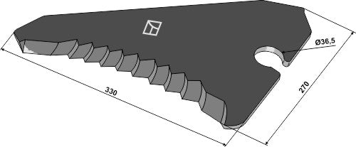 Silage knive 330mm