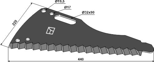 Silage knive 440mm