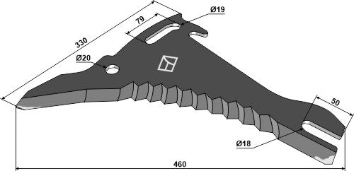 Silage knive 460mm