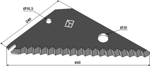 Silage knive 400mm