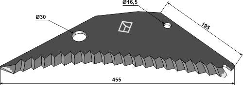 Silage knive 455mm