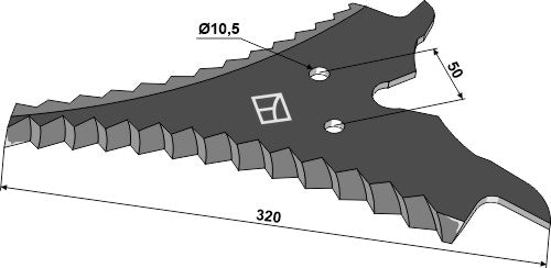 Silage knive 320mm