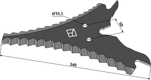 Silage knive 340mm