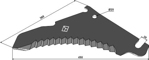 Silage knive 490mm