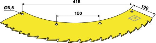 Saw blade - can be used on right and left