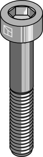 Hexagon socket bolt M8x1,25x60 - Galvanized