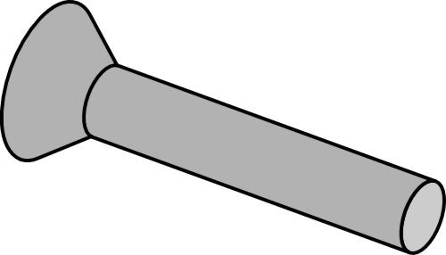 Countersunk rivet Ø6x35