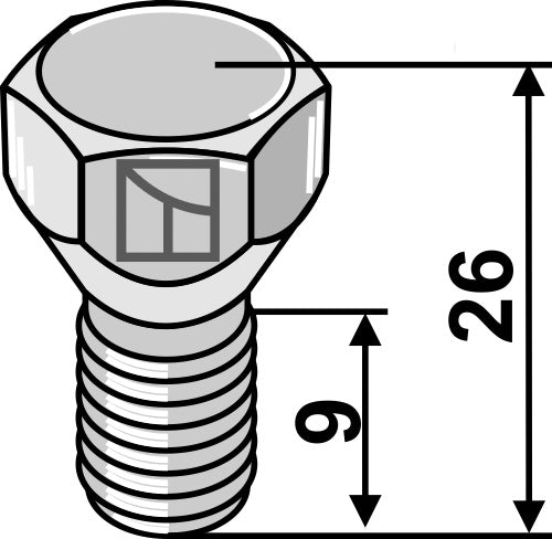 Bolt M12x1,25