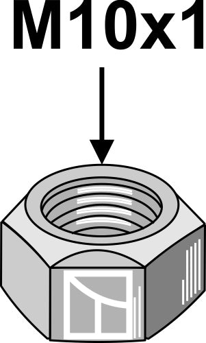 Self-locking nut - M10x1