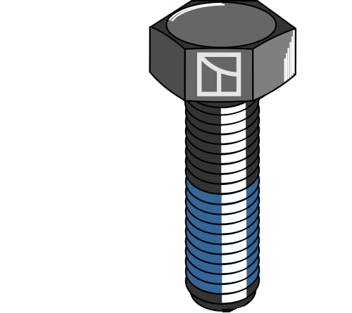 Bolt with self-locking thread