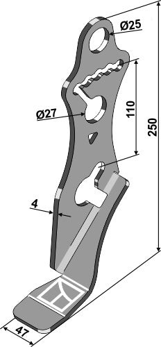 Depth gauge - right