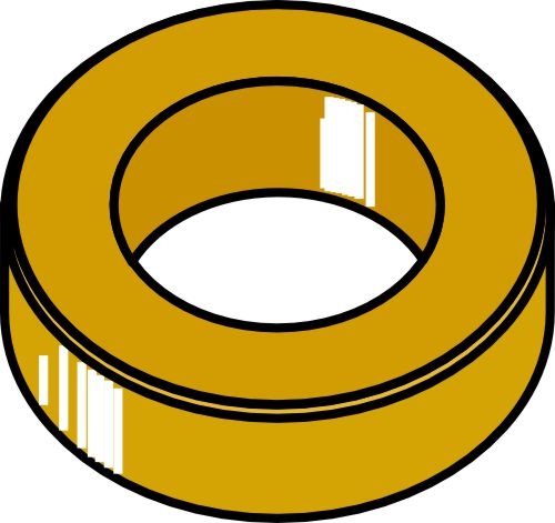 Plastic washer Ø24x5xØ15
