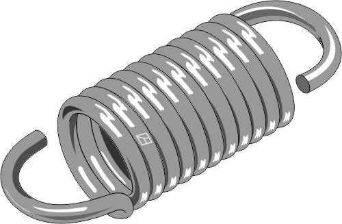Extension spring 61xØ2,5xØ28