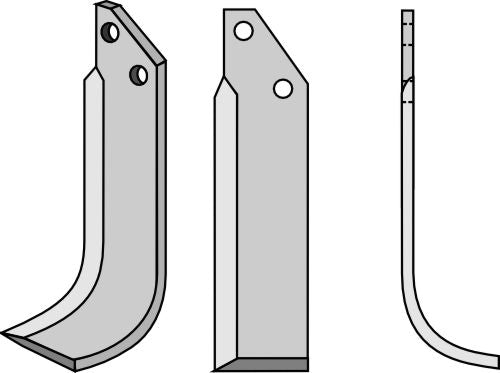 Blade 172x40mm, right