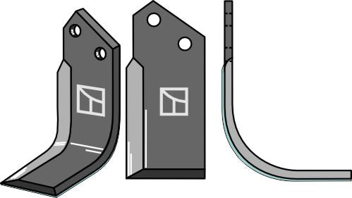Blade 180x80mm, right - DURAFACE
