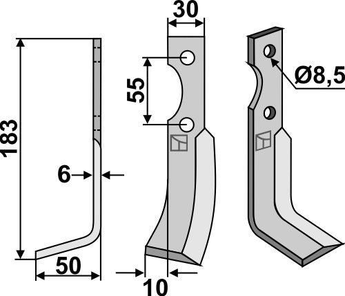 Blade 183x30mm, left