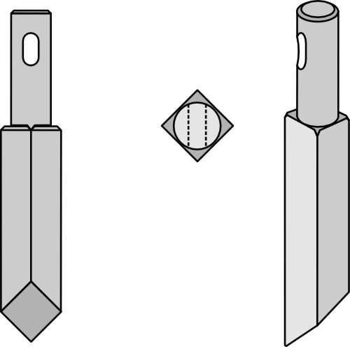 Rotary tine 177mm
