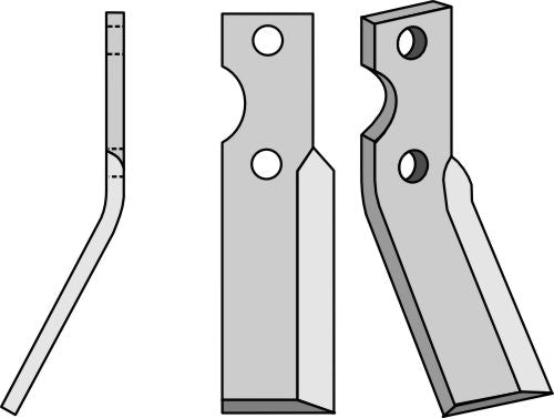 Rotary tine 305x50mm, left