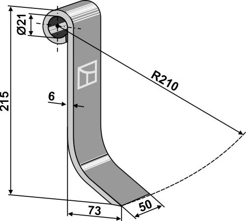 Flail 215x50mm