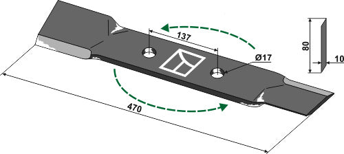 Mover-blade 470mm - left