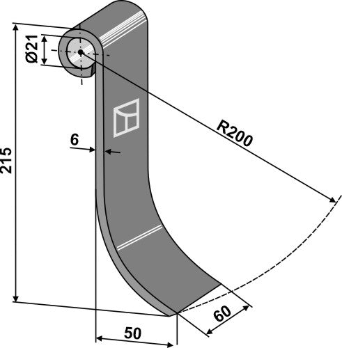 Flail 215x60mm