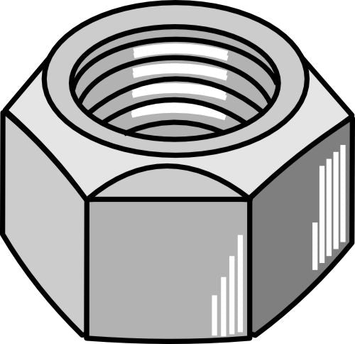 All-metal nut with squeezing device M12 - DIN980 galv. 10.9