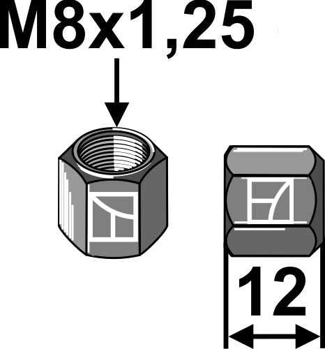 Nut M8x1,25 - 10.9