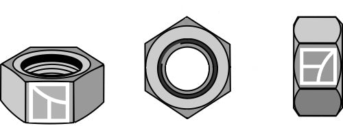 Hexagon nut M8