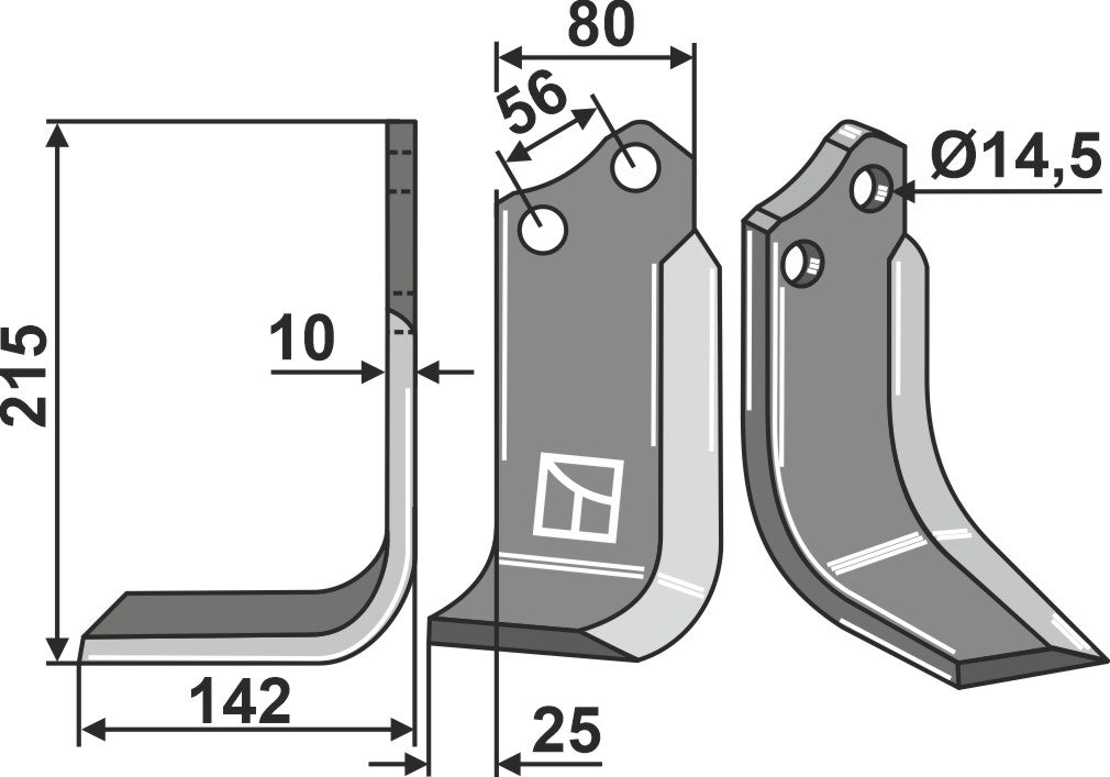 Blade 215x80mm, left