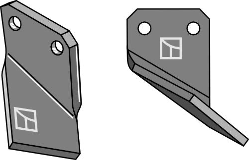 Rotary tine 145x80mm, right