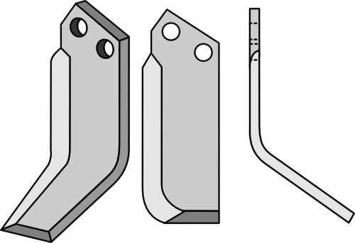 Blade 140x50mm, right